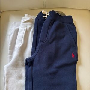 Polo by Ralph Lauren Boys Blue and White Joggers Sweatpants Size 8